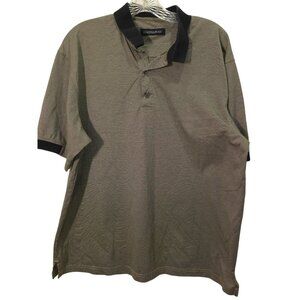 Hathaway Mens Polo Shirt L/G Stripe Pattern Cotton